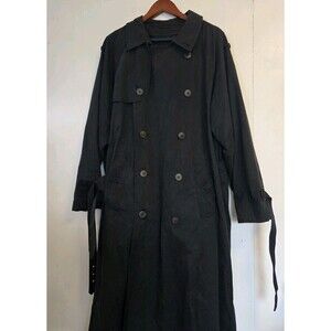 Vtg Drizzle Raincoat Womens 2XL Trench Coat Jacket Old Money Quiet Luxury Preppy